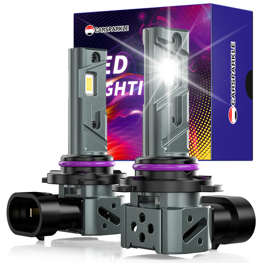 CARSPARKLE 2025 Upgrade Q4 9005 Led Headlight Bulb 6000K Cool White Plug & Play 20000LUMENS 30W