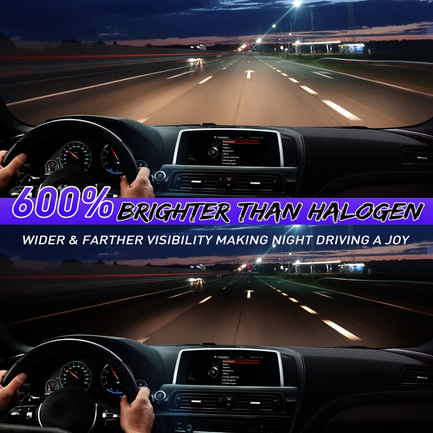 CARSPARKLE Q2 9006 Led Headlight Bulb 6000K Cool White Mini Size 20000Lm 20W Plug & Play