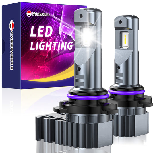 CARSPARKLE QL 9005 Led Headlight Bulb 2025 Upgrade 6000K Cool White Fanless 20000Lm 30W Plug & Play